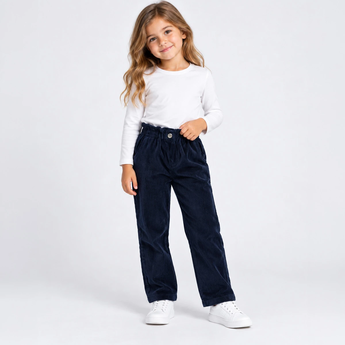 KIZ BELİ FIRFIRLI PANTOLON 4-7 YAŞ