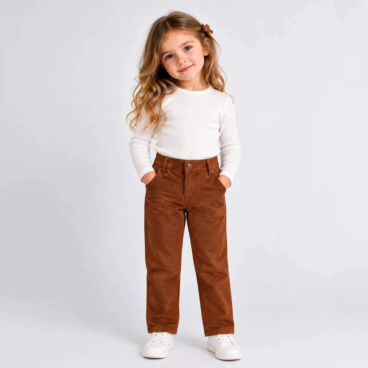 KIZ GENİŞ PAÇA PANTOLON 4-7 YAŞ