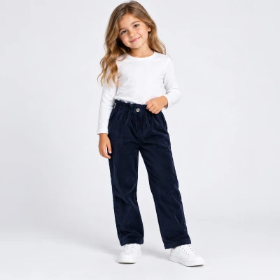 KIZ BELİ FIRFIRLI PANTOLON 4-7 YAŞ